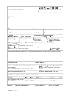 Vorschaubild der Publikation Unfallanzeige für Beschäftigte