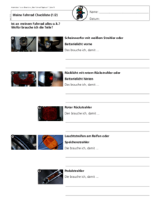 Vorschaubild der Publikation Fahrradschule – Arbeitblätter