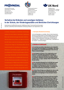 Vorschaubild der Publikation Verhalten bei Bränden und sonstigen Gefahren
