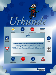Vorschaubild der Publikation Fahrradschule – Urkunde